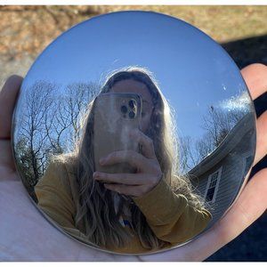 4 1/2" Chrome Plated CLOCK PARTS Pendulum Bob 20th C. VINTAGE